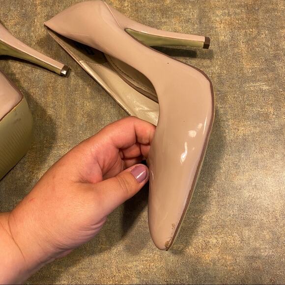 Segolene Paris Beige Pointed Toe Heels Size 8 Light Brown - Picture 5 of 9